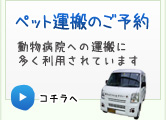 ペット運送ののご予約：動物病院への運搬に多く利用されています